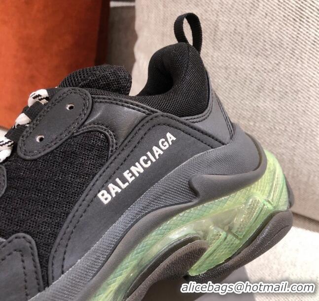 Best Luxury Balenciaga Triple S Sneakers 051023 Black/Green2021