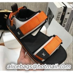 Lowest Price Louis Vuitton Arcade Flat Strap Sandal 031111 Orange 2021