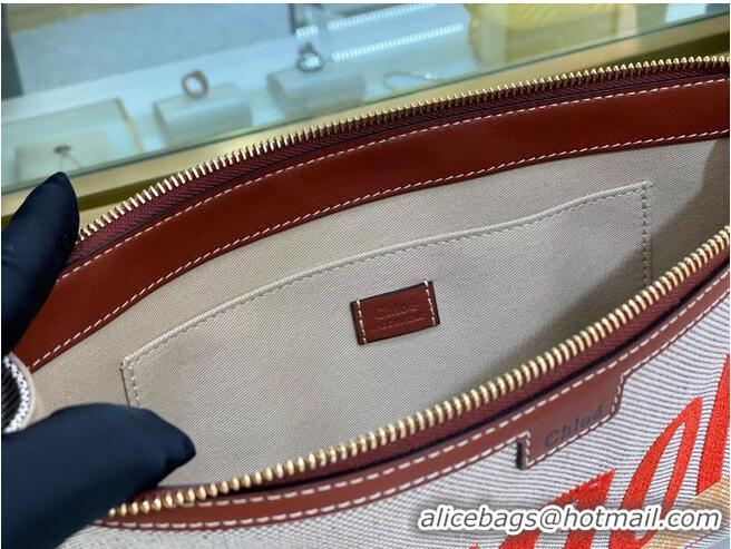 Unique Discount Chloe Cloth & leather 6C033 Brown