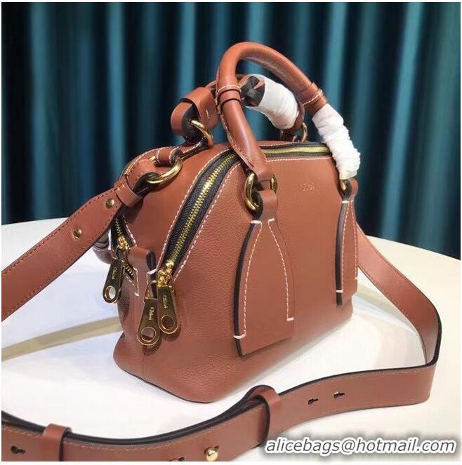 Trendy Design Chloe Original Calfskin Leather Bag 6C081 Brown