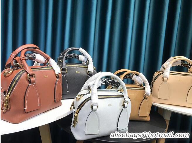 Buy Fashionable Chloe Original Calfskin Leather Bag 6C081 Apricot