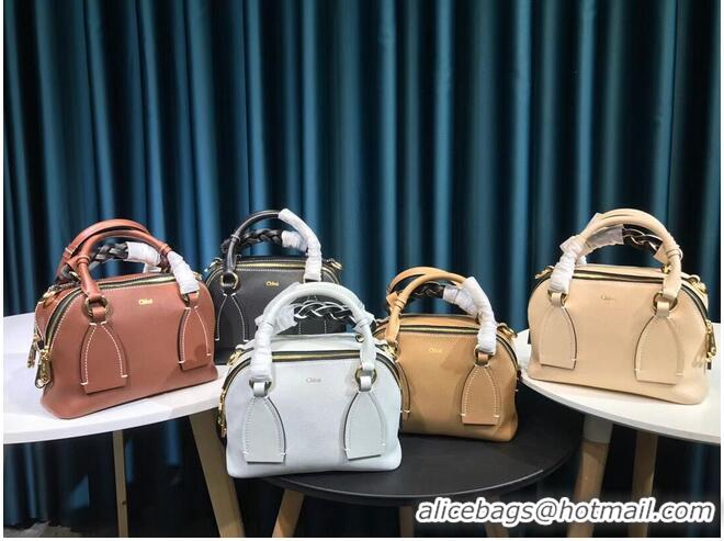 Buy Fashionable Chloe Original Calfskin Leather Bag 6C081 Apricot