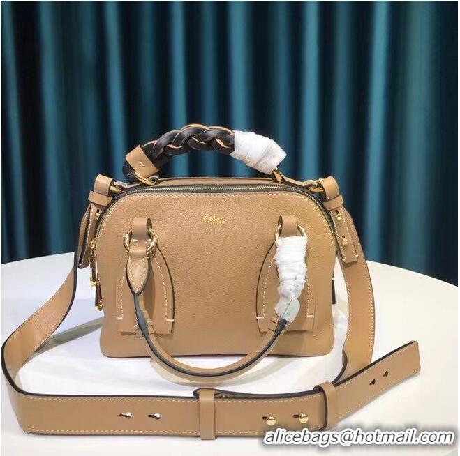 Inexpensive Chloe Original Calfskin Leather Bag 6C081 Apricot