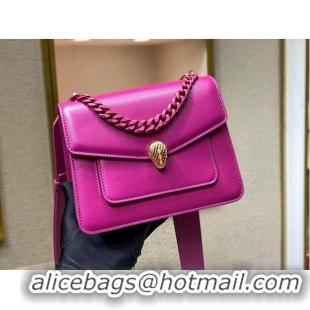 Promotional Bvlgari Serpenti Forever leather small crossbody bag B210875 Rose