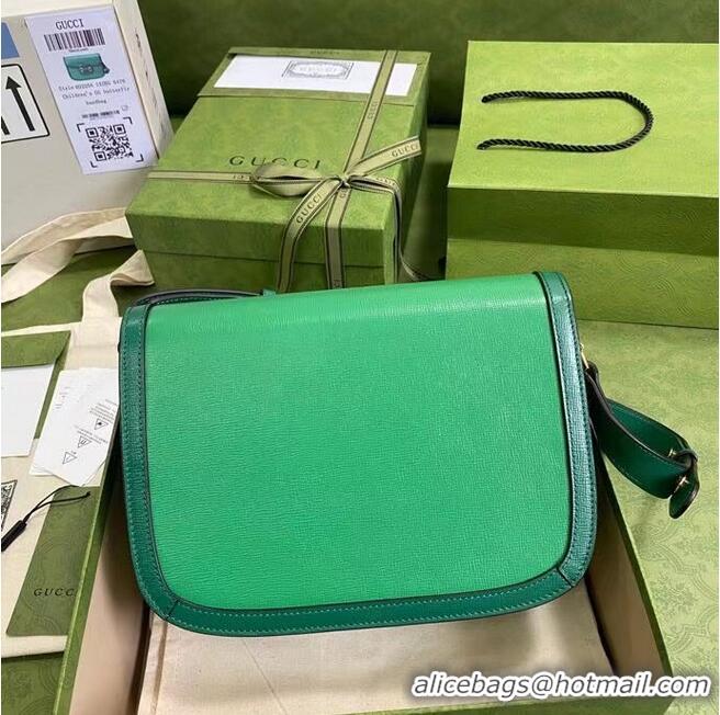 Top Quality Gucci Horsebit 1955 small shoulder bag 602204 Green