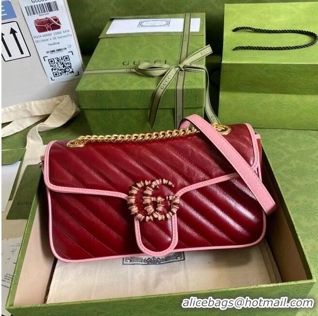 Buy Classic Gucci GG Marmont small shoulder bag 443497