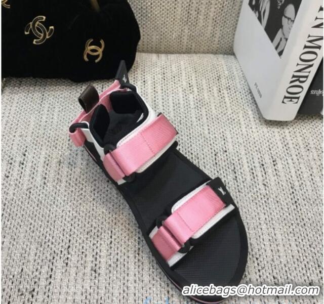 Crafted Louis Vuitton Arcade Flat Strap Sandal Pink 031114