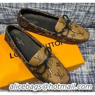 New Style Louis Vuitton Gloria Monogram Reverse Canvas Flat Loafer 032901 2021