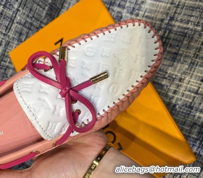 Classic Hot Louis Vuitton Gloria Monogram Leather Flat Loafer 032904 Pink 2021