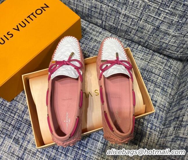 Classic Hot Louis Vuitton Gloria Monogram Leather Flat Loafer 032904 Pink 2021