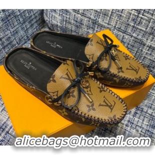 Good Quality Louis Vuitton Gloria Monogram Reverse Canvas Loafer Mules 032905