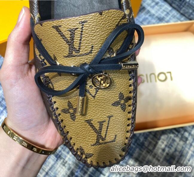 Good Quality Louis Vuitton Gloria Monogram Reverse Canvas Loafer Mules 032905