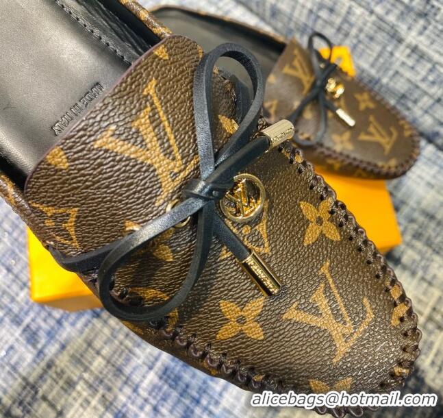 Unique Style Louis Vuitton Gloria Monogram Canvas Loafer Mules 032909 Brown 2021