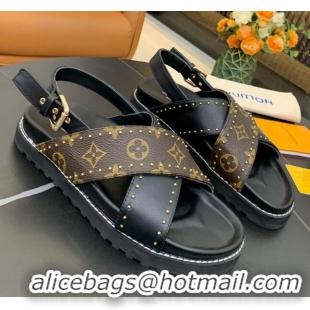 Low Price Louis Vuitton Paseo Flat Comfort Sandal 1A8O20 2021