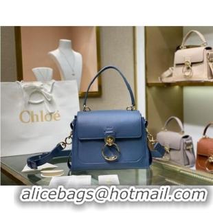 Grade Quality Chloe Original Calfskin Leather Bag C1142L Blue