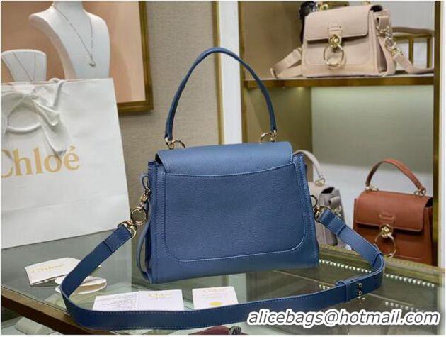 Grade Quality Chloe Original Calfskin Leather Bag C1142L Blue