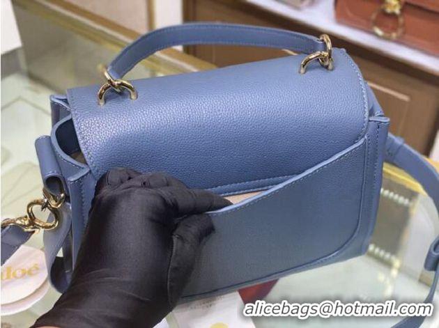 Grade Quality Chloe Original Calfskin Leather Bag C1142L Blue