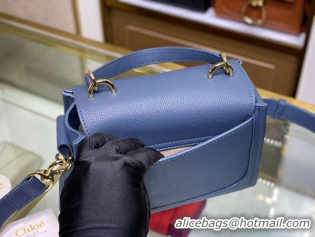 Luxury Chloe Original Calfskin Leather Bag C1143S Blue