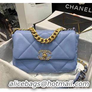 Best Price Chanel 19 Flap Bag AS1160 Light Blue