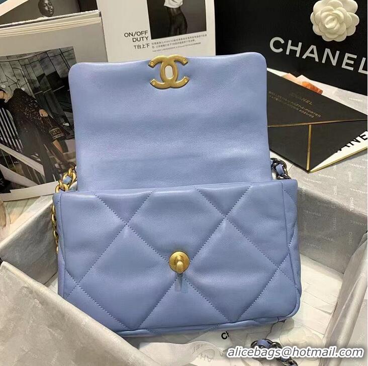 Best Price Chanel 19 Flap Bag AS1160 Light Blue