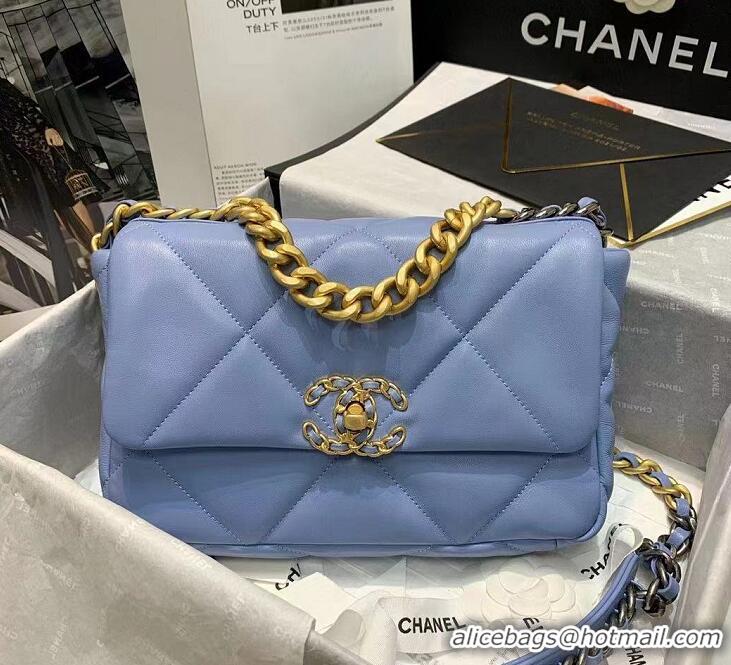 Best Price Chanel 19 Flap Bag AS1160 Light Blue