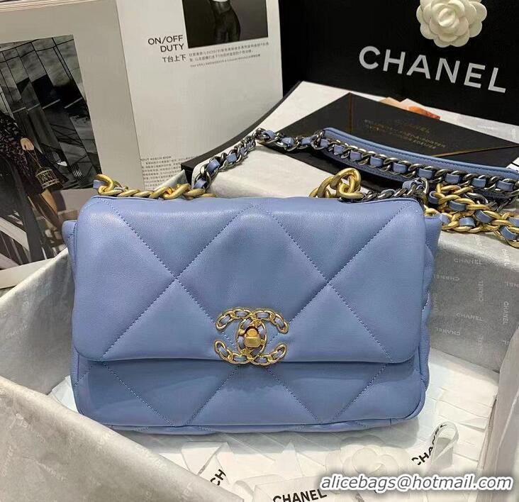 Best Price Chanel 19 Flap Bag AS1160 Light Blue