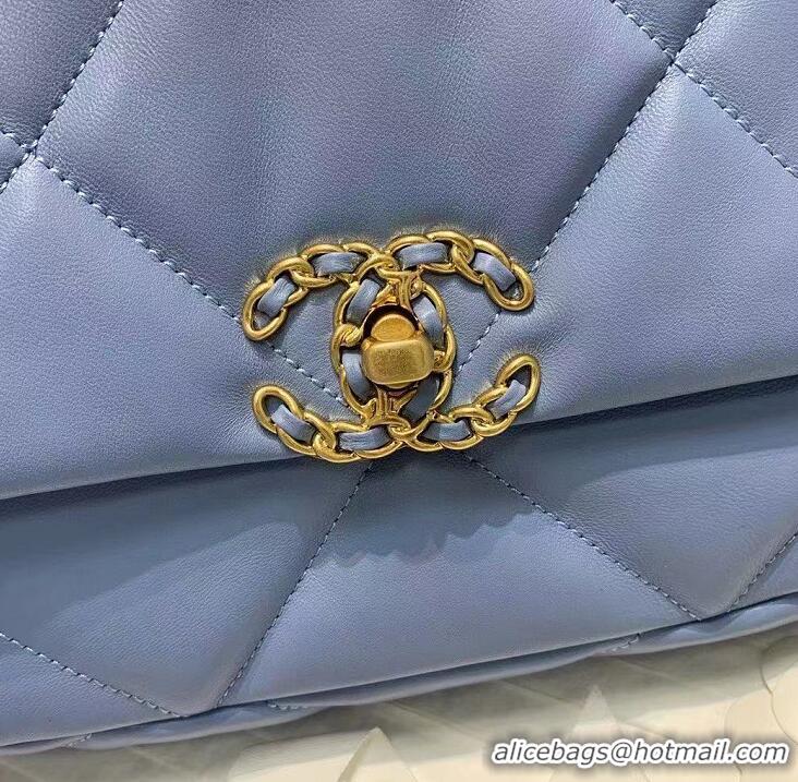 Best Price Chanel 19 Flap Bag AS1160 Light Blue