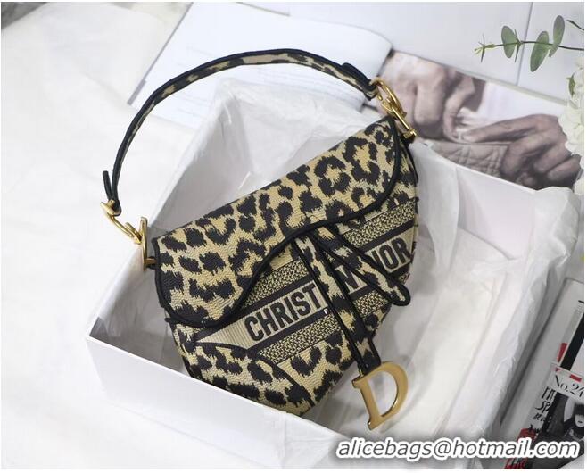 Super Quality DIOR SADDLE BAG Beige Multicolor Mizza Embroidery M0446C