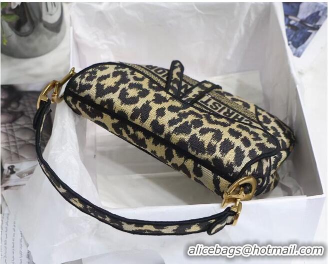 Super Quality DIOR SADDLE BAG Beige Multicolor Mizza Embroidery M0446C