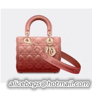 Top Quality LADY DIOR MY ABCDIOR BAG Strawberry Pink Gradient Cannage Lambskin M0538OS