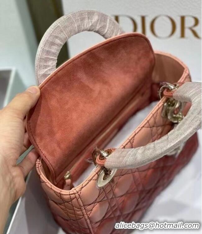 Top Quality LADY DIOR MY ABCDIOR BAG Strawberry Pink Gradient Cannage Lambskin M0538OS