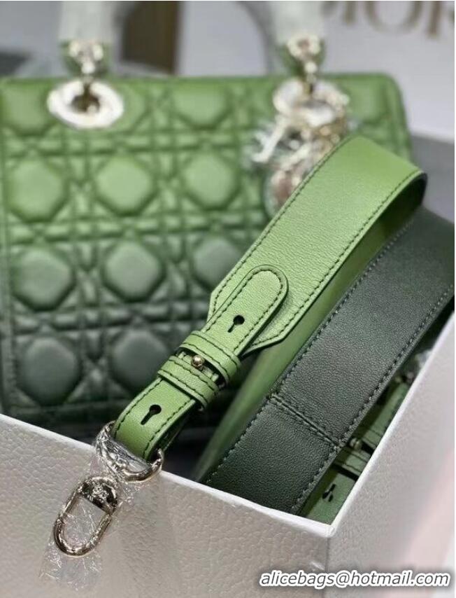 Well Crafted LADY DIOR MY ABCDIOR BAG green Gradient Cannage Lambskin M0538OS