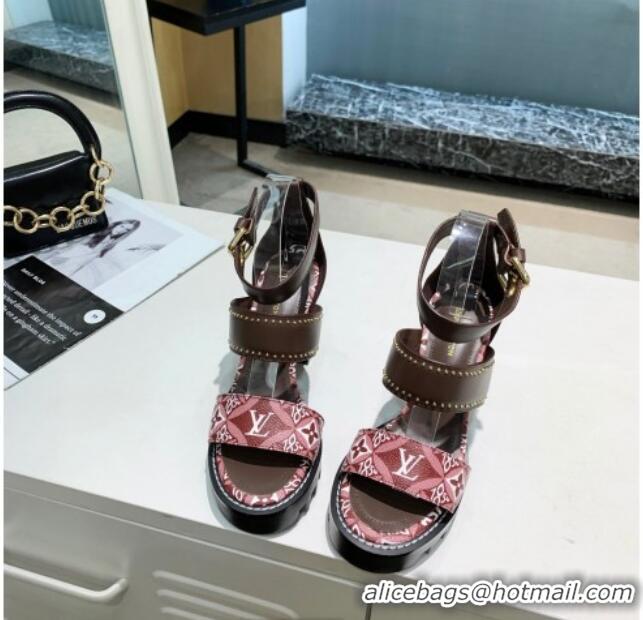 Sumptuous Louis Vuitton Since 1854 Star Trail Sandals 033119 Burgundy