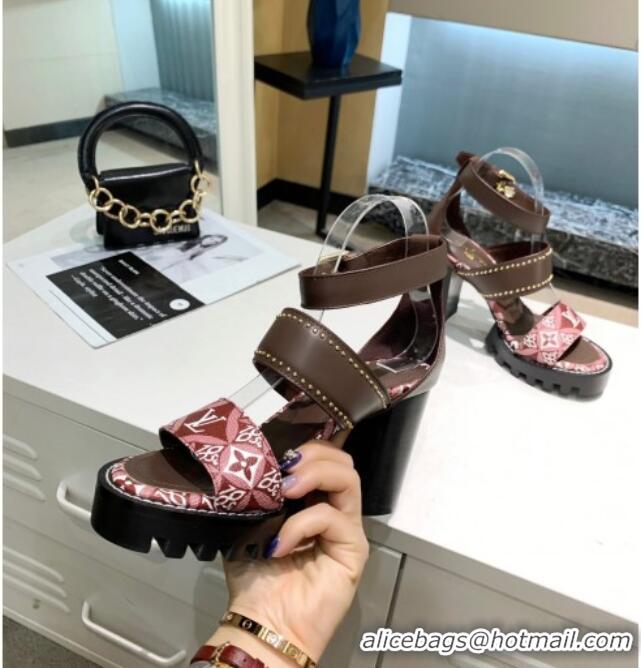 Sumptuous Louis Vuitton Since 1854 Star Trail Sandals 033119 Burgundy