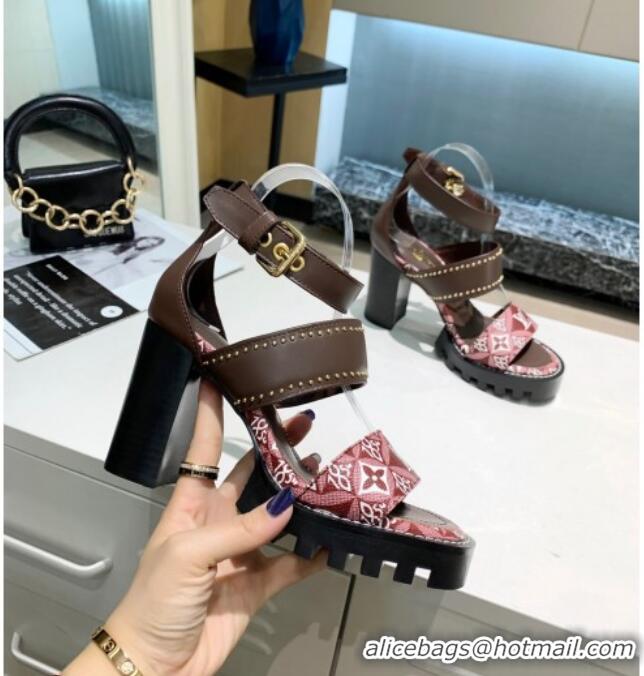 Sumptuous Louis Vuitton Since 1854 Star Trail Sandals 033119 Burgundy