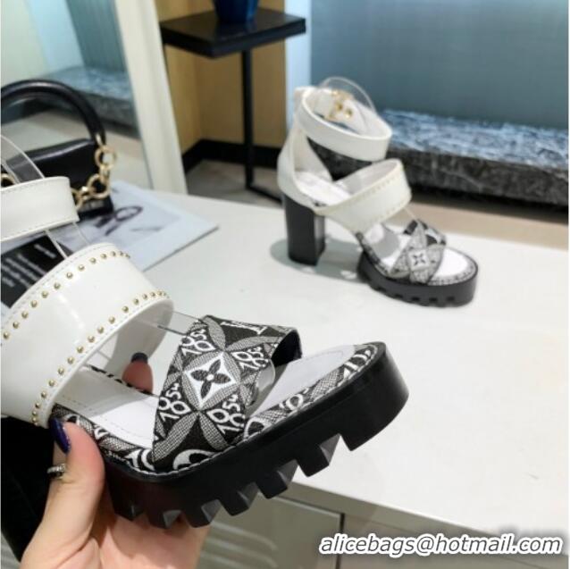 Charming Louis Vuitton Since 1854 Star Trail Sandals 033119 White