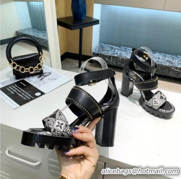 Purchase Louis Vuitton Since 1854 Star Trail Sandals 033119 Black