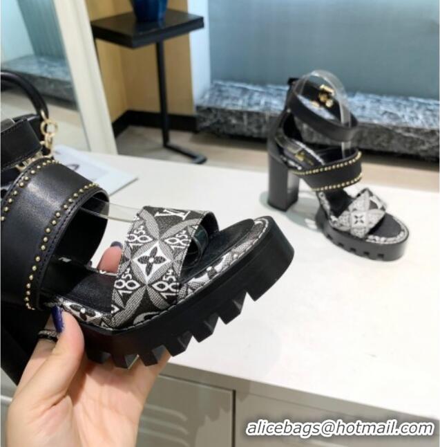 Purchase Louis Vuitton Since 1854 Star Trail Sandals 033119 Black