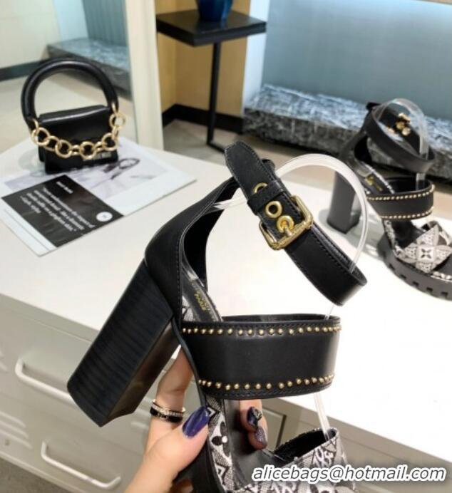 Purchase Louis Vuitton Since 1854 Star Trail Sandals 033119 Black