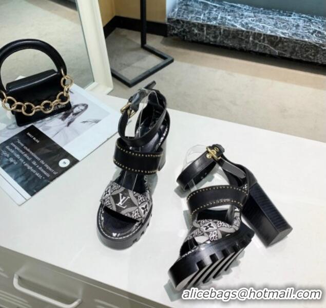 Purchase Louis Vuitton Since 1854 Star Trail Sandals 033119 Black