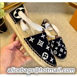 Good Looking Louis Vuitton Starboard Monogram Canvas Espadrilles with Ankle Laces 331115 White 2021