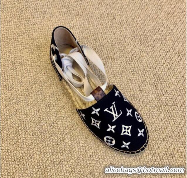 Good Looking Louis Vuitton Starboard Monogram Canvas Espadrilles with Ankle Laces 331115 White 2021