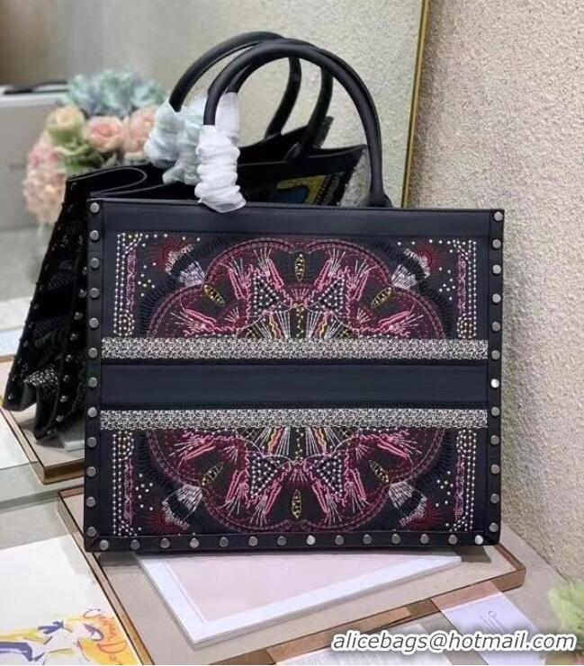 Unique Discount DIOR BOOK TOTE Multicolor Mizza Embroidery M1286ZRHM