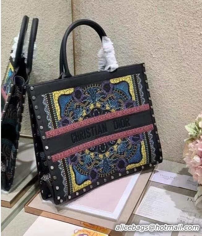 Unique Discount DIOR BOOK TOTE Multicolor Mizza Embroidery M1286ZRHM