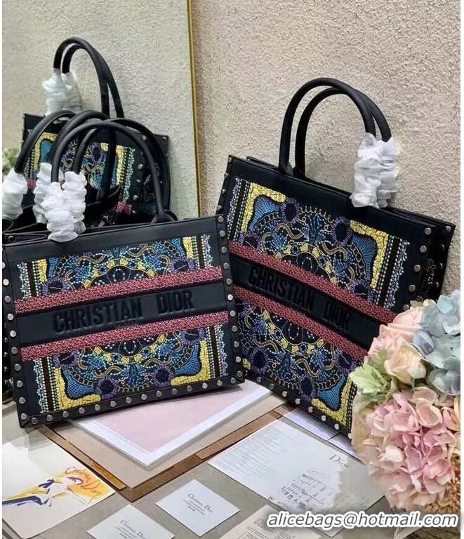 Unique Discount DIOR BOOK TOTE Multicolor Mizza Embroidery M1286ZRHM