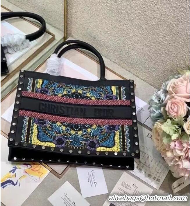 Buy Discount DIOR BOOK TOTE Multicolor Mizza Embroidery M1287ZRHM