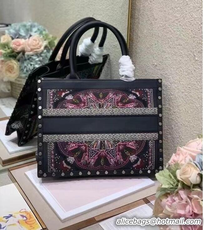 Buy Discount DIOR BOOK TOTE Multicolor Mizza Embroidery M1287ZRHM