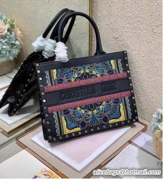 Buy Discount DIOR BOOK TOTE Multicolor Mizza Embroidery M1287ZRHM