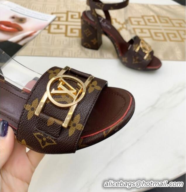 Good Product Louis Vuitton Lock It LV Circle Sandals Monogram Canvas 040112