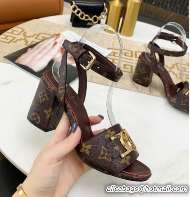 Good Product Louis Vuitton Lock It LV Circle Sandals Monogram Canvas 040112